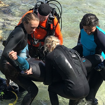 Rescue Diver and Stress and Rescue Diver course in Cozumel, Mexico with Cozumel Scuba School